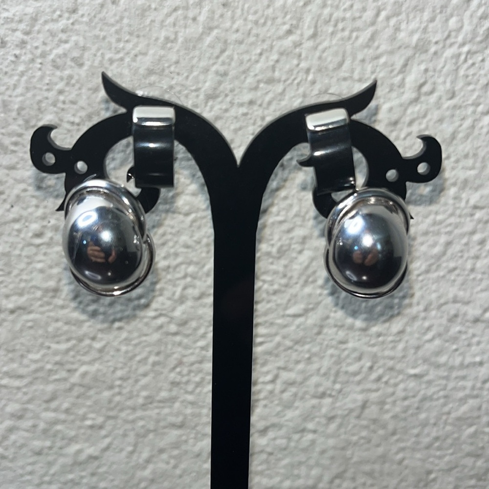 Two Pair of 80s Style Geometric Earrings